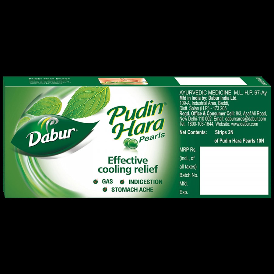 Dabur Pudin Hara Pearls - Relieves Indigestion & Stomach Issues