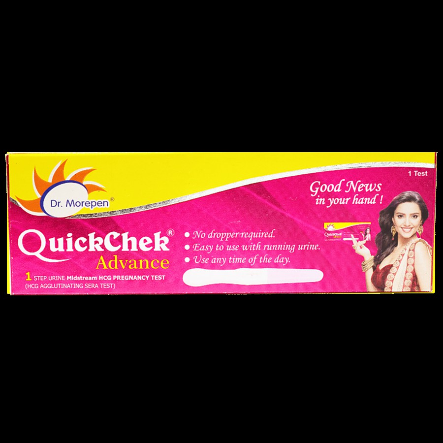 Dr. Morepen Quickchek Advance Digital Pregnancy Test Kit - No Dropper Required