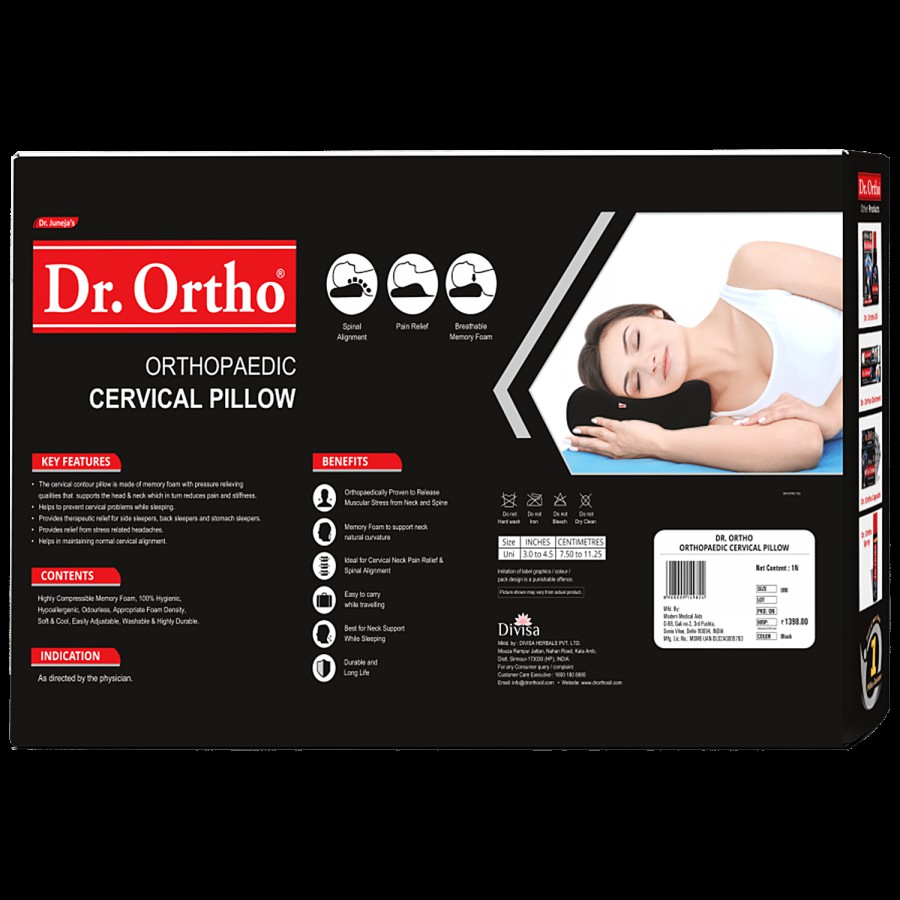 Dr. Ortho Orthopaedic Cervical Pillow - Memory Form