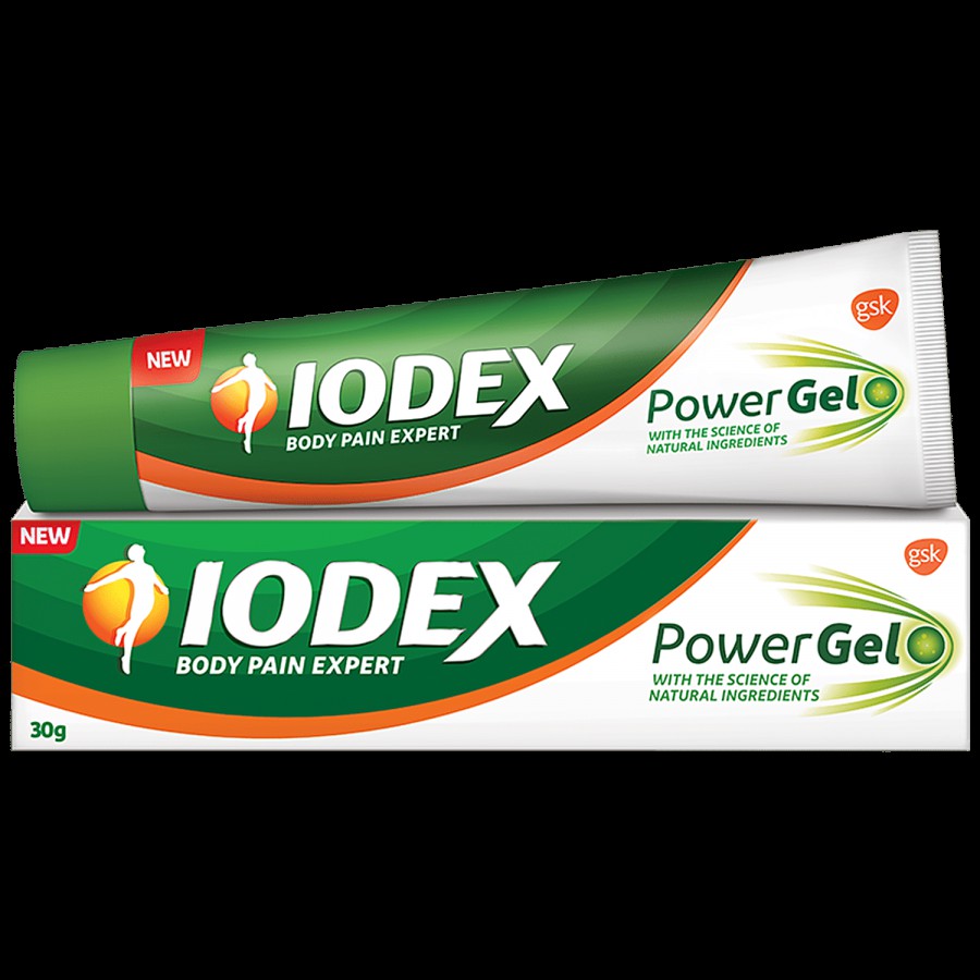 Iodex Power Gel Body Pain Expert - With Natural Ingredients