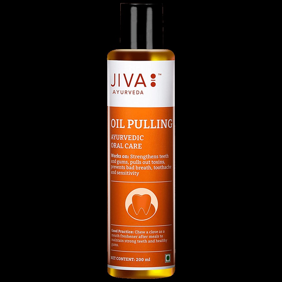 Jiva Ayurveda Oil Pulling Ayurvedic Oral Care - Strengthens Teeth & Gums