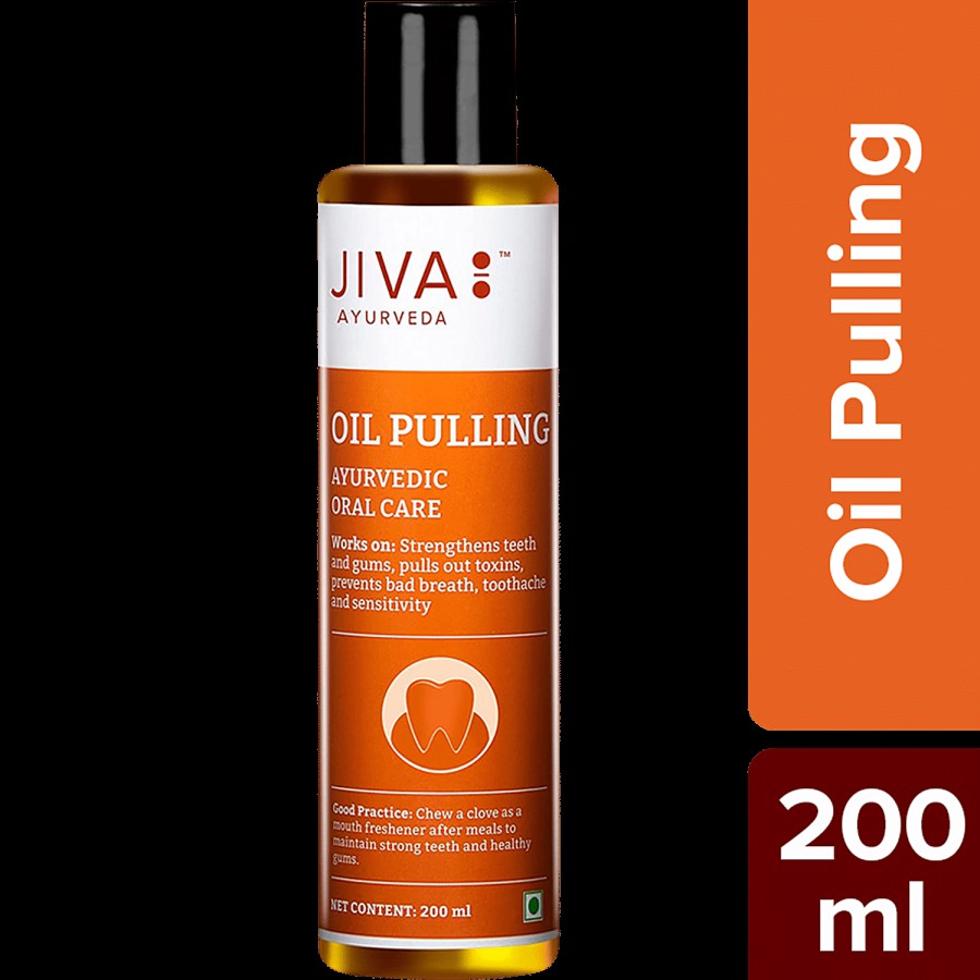 Jiva Ayurveda Oil Pulling Ayurvedic Oral Care - Strengthens Teeth & Gums