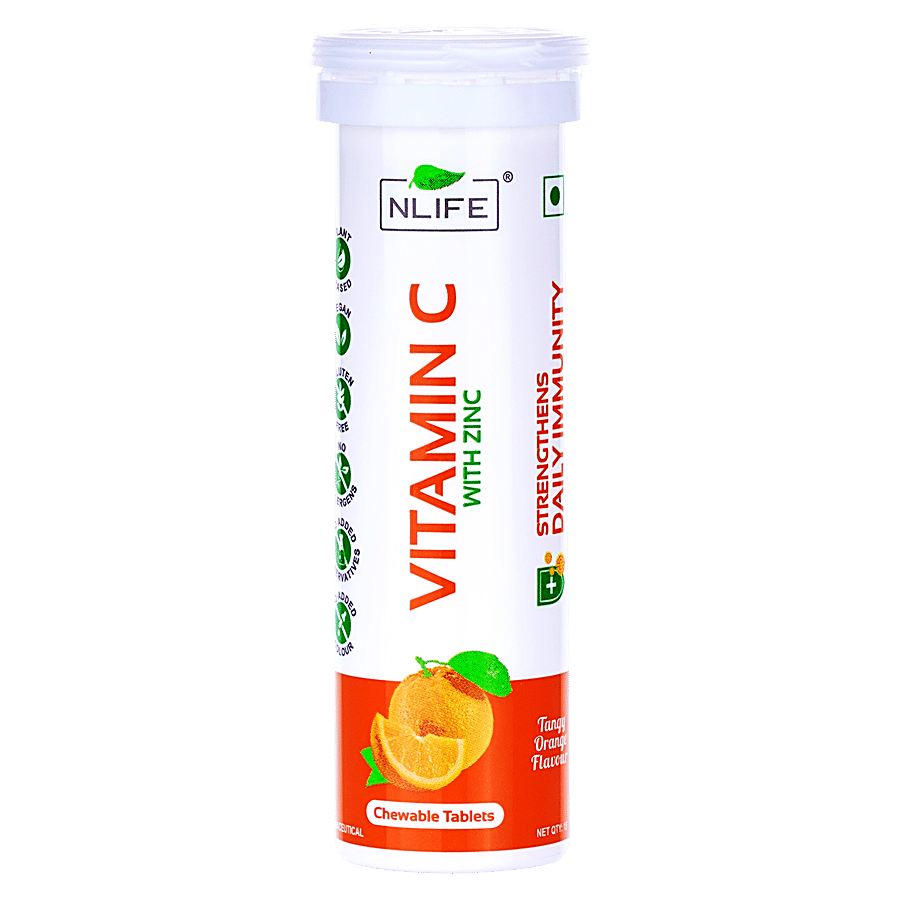 Nlife Vitamin C With Zinc - Chewable Tablets