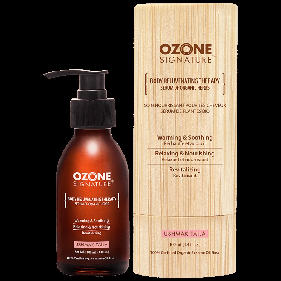 OZONE Signature Ushmak Taila - Ayurvedic Body Massage Oil