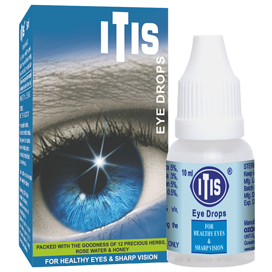 Ozone ITIS Ayurvedic Eye Drops - Reduces Irritation