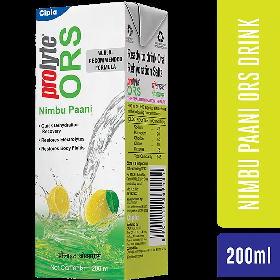 Prolyte ORS Liquid - Nimbu Paani