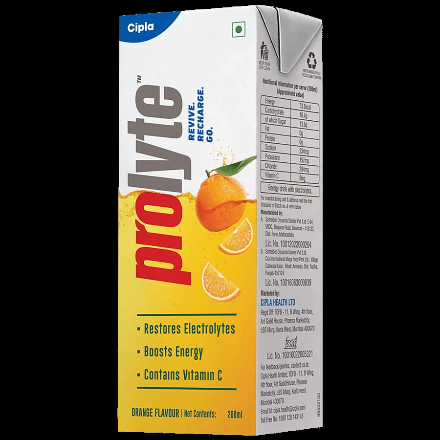 Prolyte Orange Drink - Electrolyte & Vitamin C