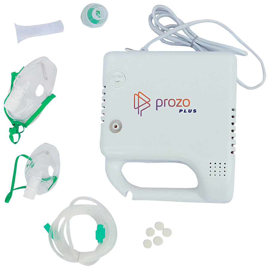 Prozo Plus Compact Compressor Nebulizer For Kids and Adults With Masks