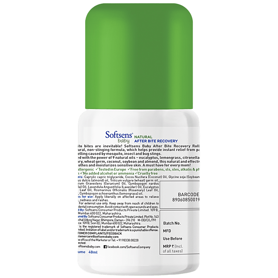 Softsens Baby Natural After Bite Recovery Roll-On