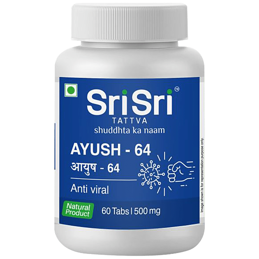 Sri Sri Tattva Ayush 64 Tablets - 500 mg