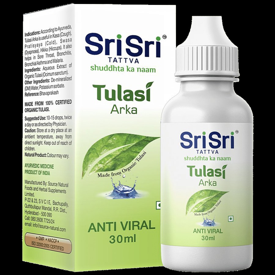 Sri Sri Tattva Organic Tulasi Arka - Anti-Viral