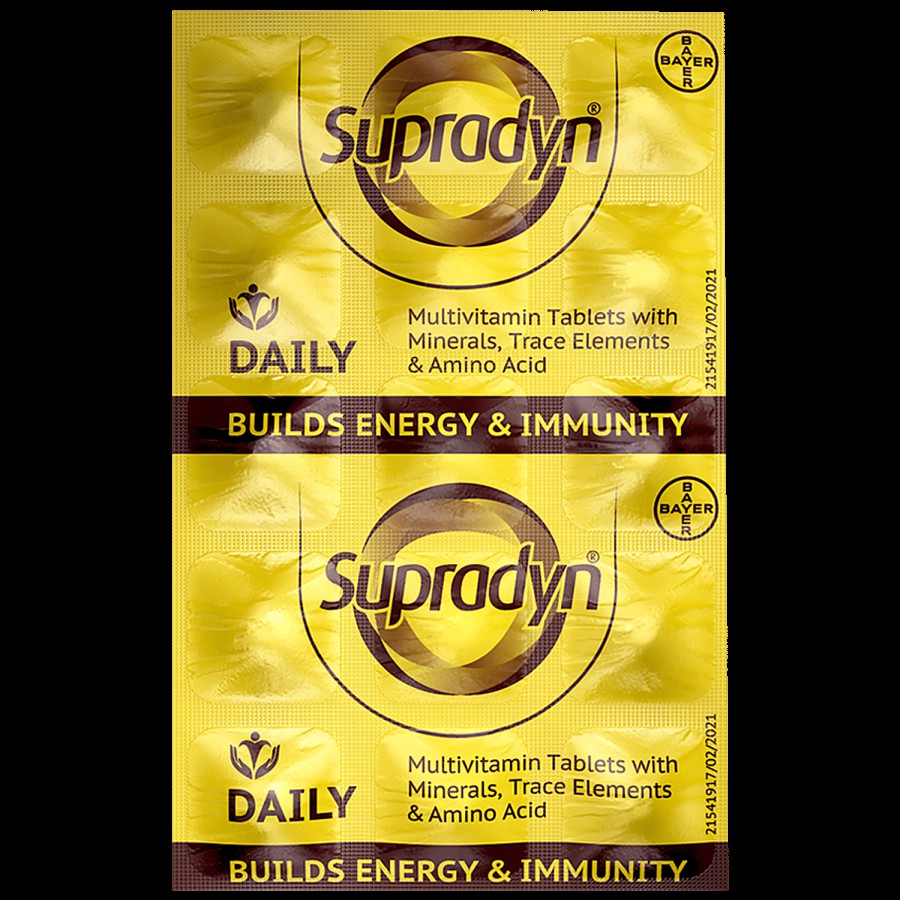 Supradyn Multivitamins Tablets - 11 Vitamins