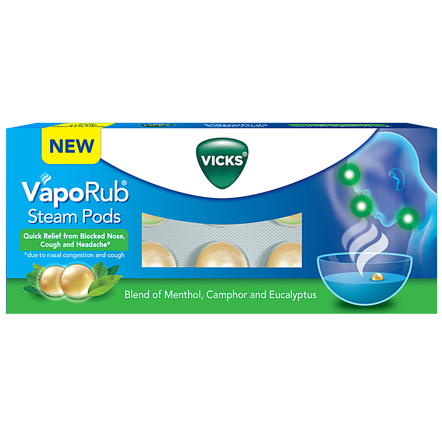 Vicks Vaporub Steampods - For Steam Inhalation