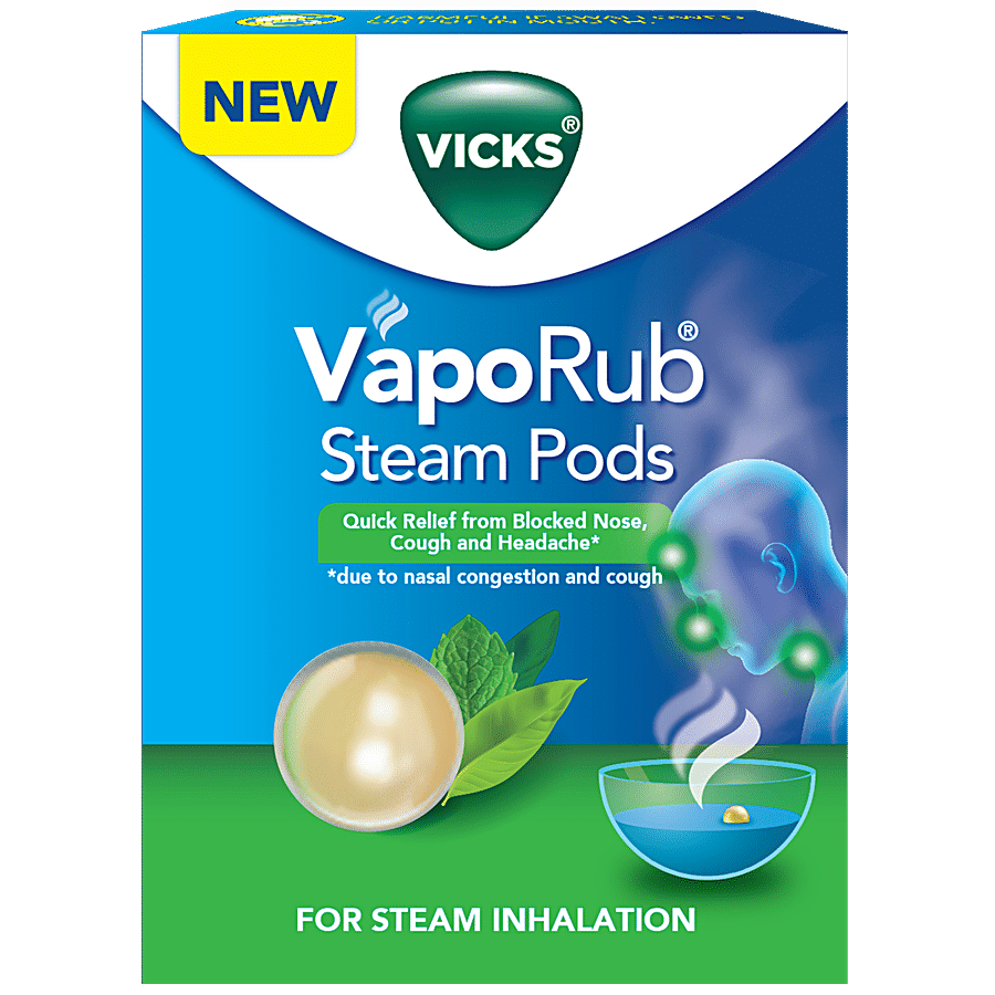 Vicks Vaporub Steampods For Steam Inhalation