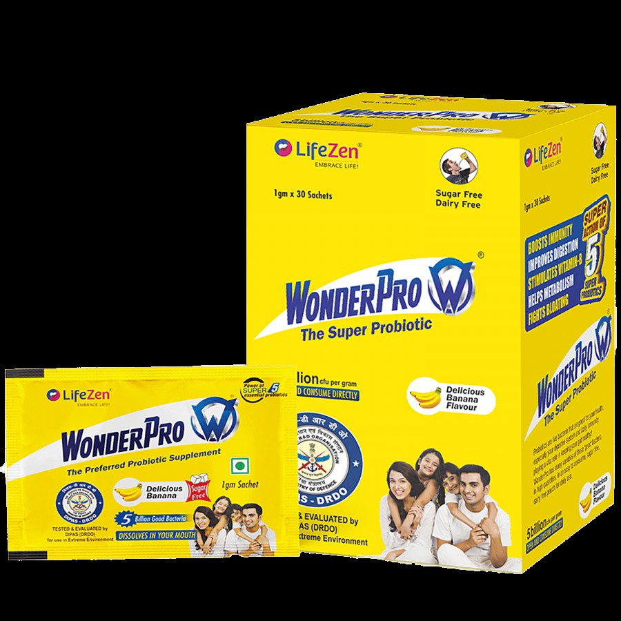 WonderPro Probiotic Supplement - Sugar Free