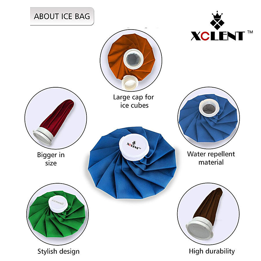 Xclent Ice Cool Pack Ice Bag - Solid Colour