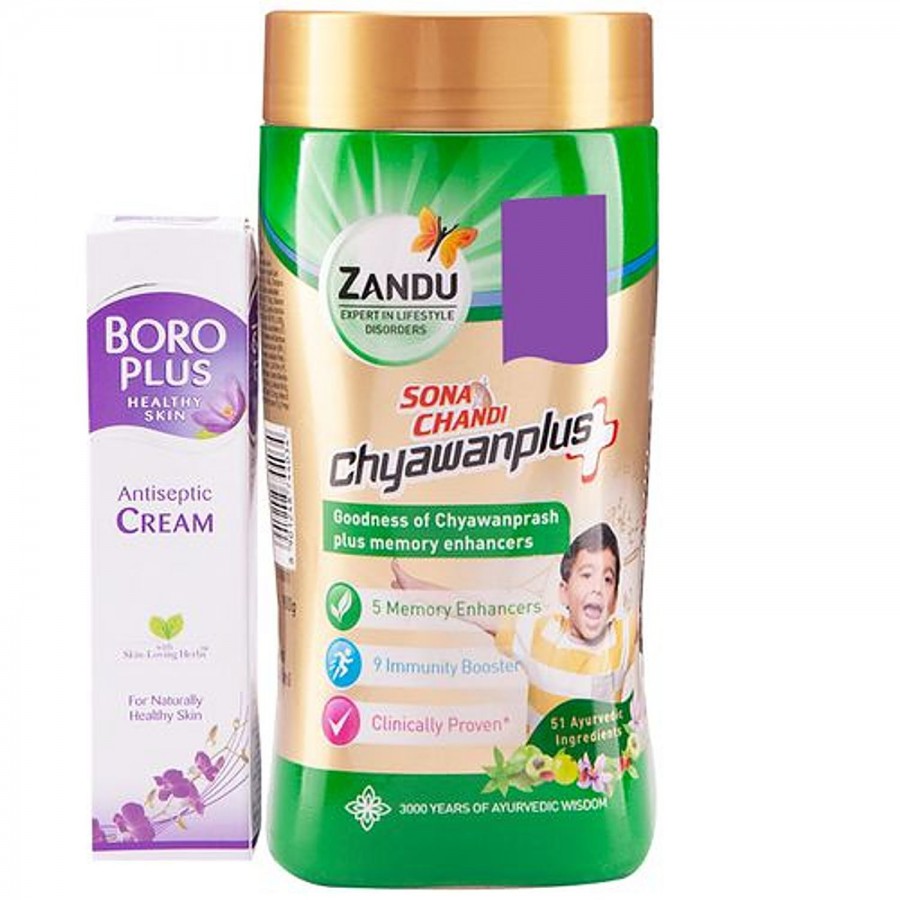 ZANDU Sona Chandi Chyawanplus Ayurvedic Immunity Booster - Improves Memory & Learning Ability