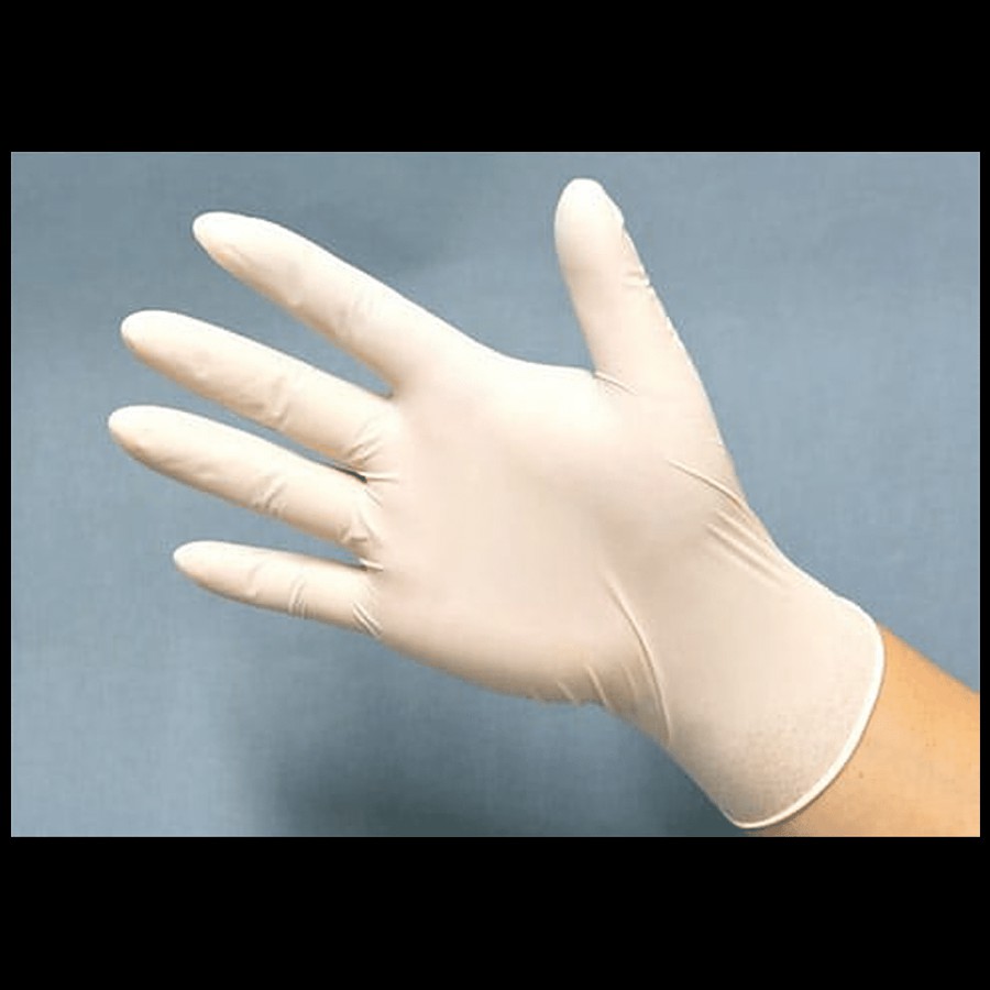 BLUE SEA Latex Examination Hand Gloves - Medium