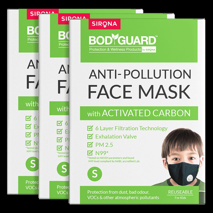 Bodyguard Cotton Reuseable Mask (Black