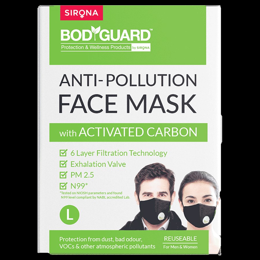 Bodyguard N99 + PM2.5 Cotton Reuseable Face Mask (Black