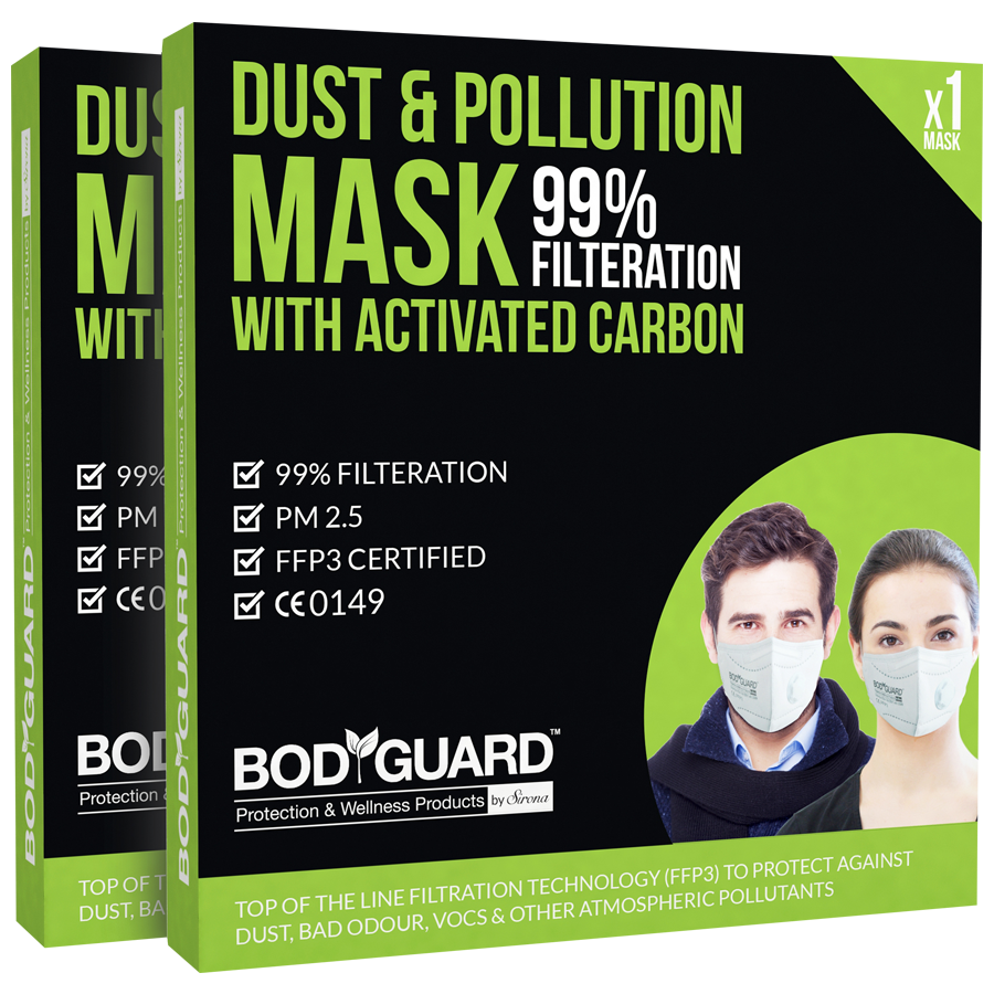 Bodyguard PM 2.5 Anti Dust & Pollution Face Mask - With Exhalation Valve