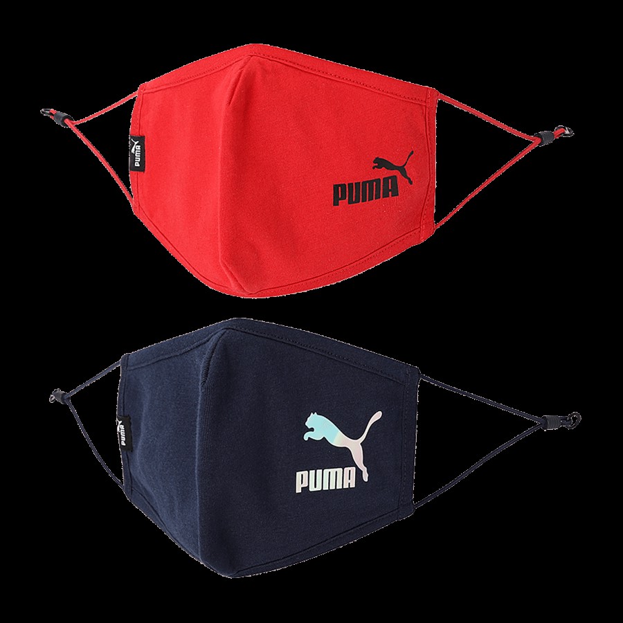 Puma Face Mask with Reflective Logo - Adjustable