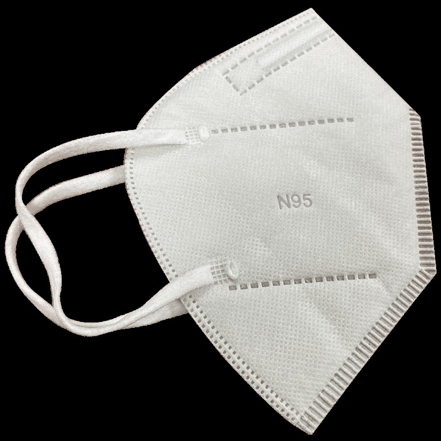 Shamrock N95 Face Mask With Valve - White