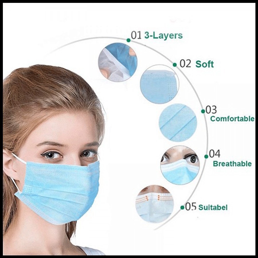 Style Homez Surgical Face Mask 3-Layer - Disposable