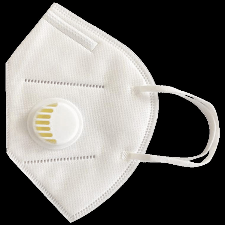 Verage N95 Face Mask With Valve - 6 layers & Inbuilt Nose Pin