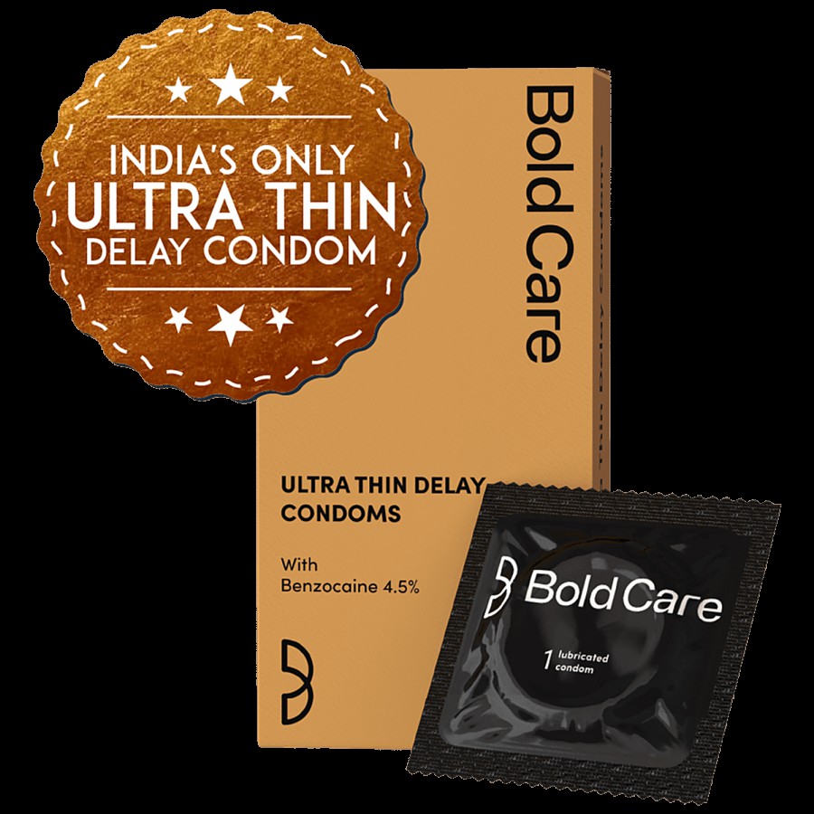 Bold Care Ultra-Thin Delay Condoms - Skin-Friendly