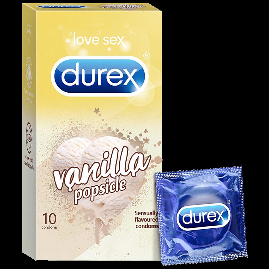 Durex Vanilla Popsicle Flavoured Condoms