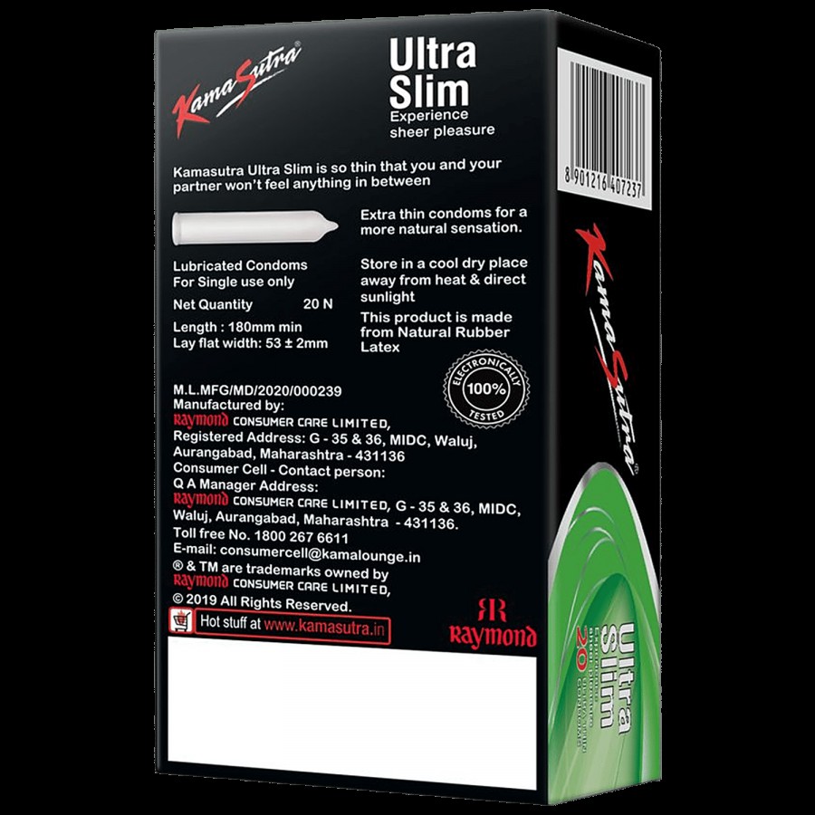 KamaSutra Ultra Slim Condom - For Complete Pleasure