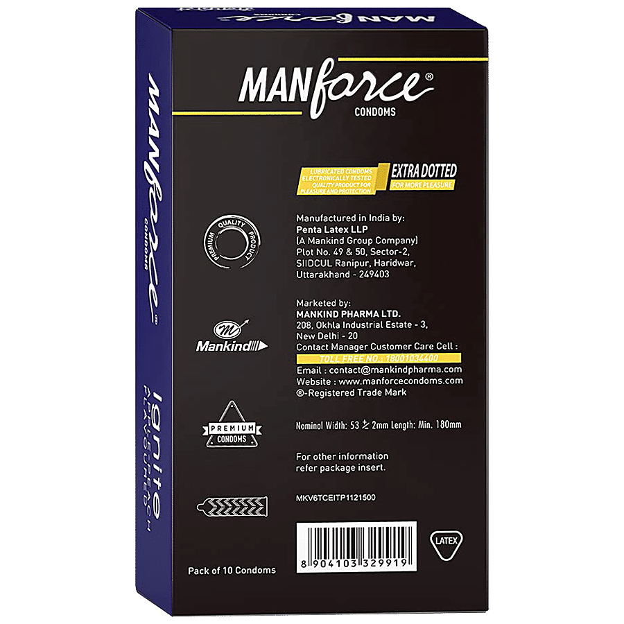 MANFORCE CONDOMS Ignite - Extra Dotted Condoms