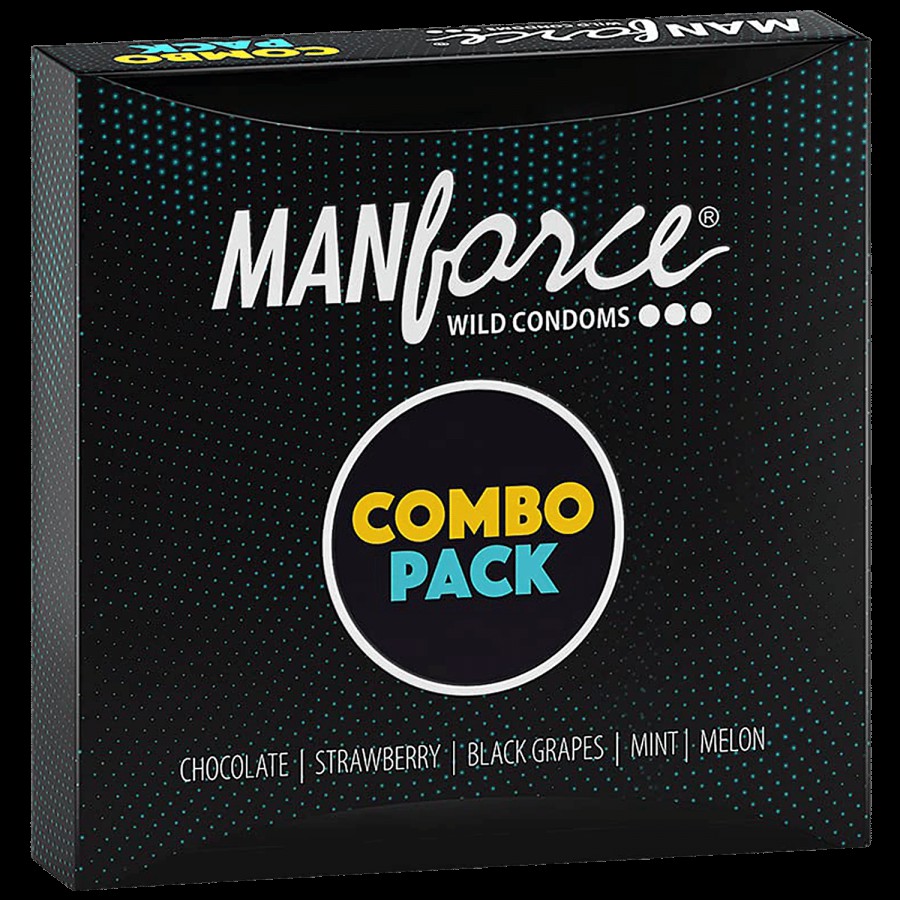 Manforce Condoms 3 In 1 Combo Pack - Wild