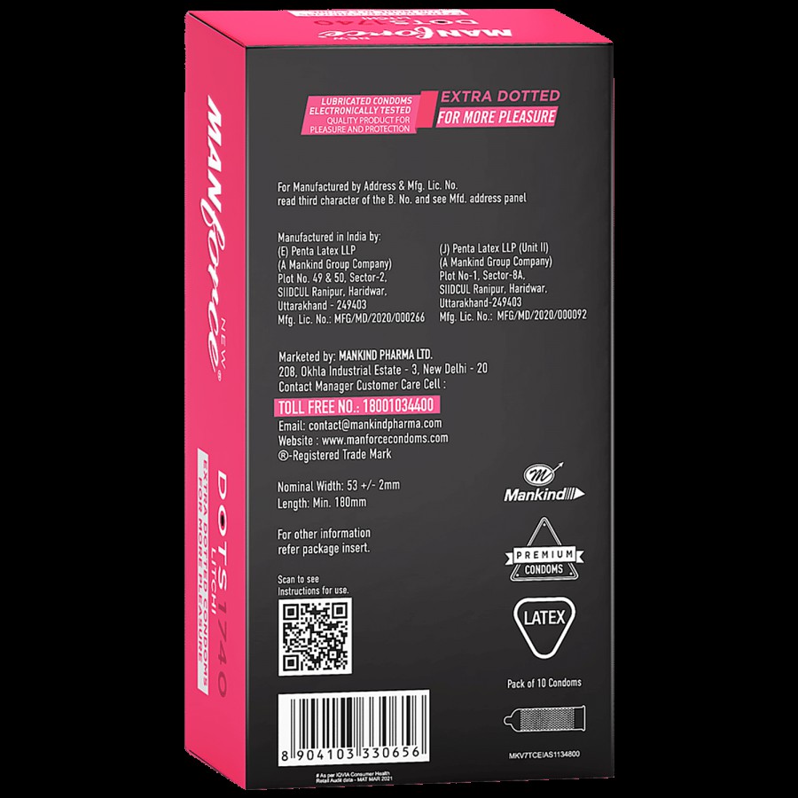 Manforce Condoms Dots 1740 - Litchi