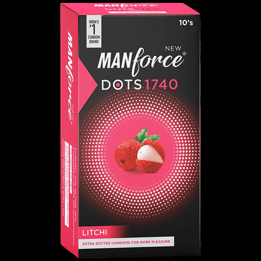 Manforce Condoms Dots 1740 - Litchi