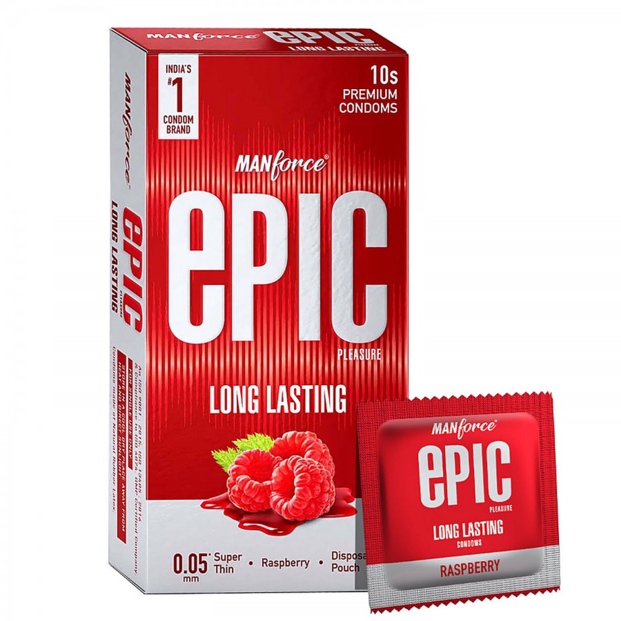 Manforce Condoms Epic Pleasure - Long Lasting Premium Condoms