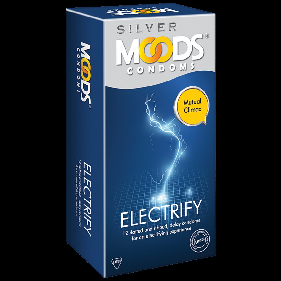 Moods Condoms - Silver Electrify