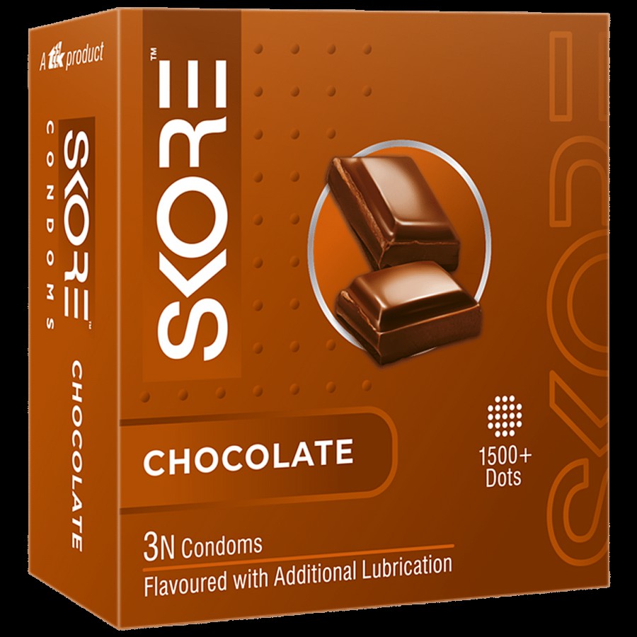 Skore 1500 + Dots Condoms - Chocolate