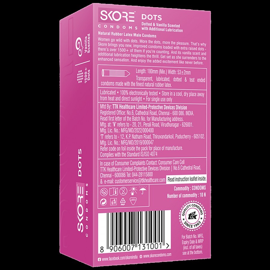 Skore Condoms - Dotted