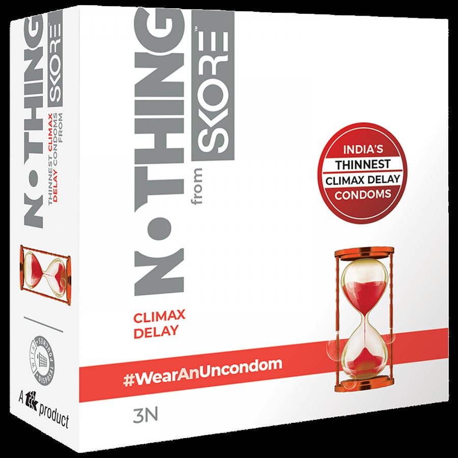 Skore Nothing Climax Delay Condoms - Ultra Thin