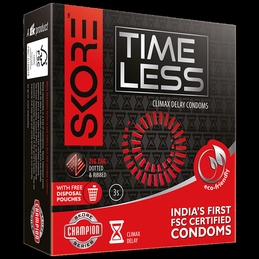 Skore Timeless Climax Delay Condoms - Champion Series