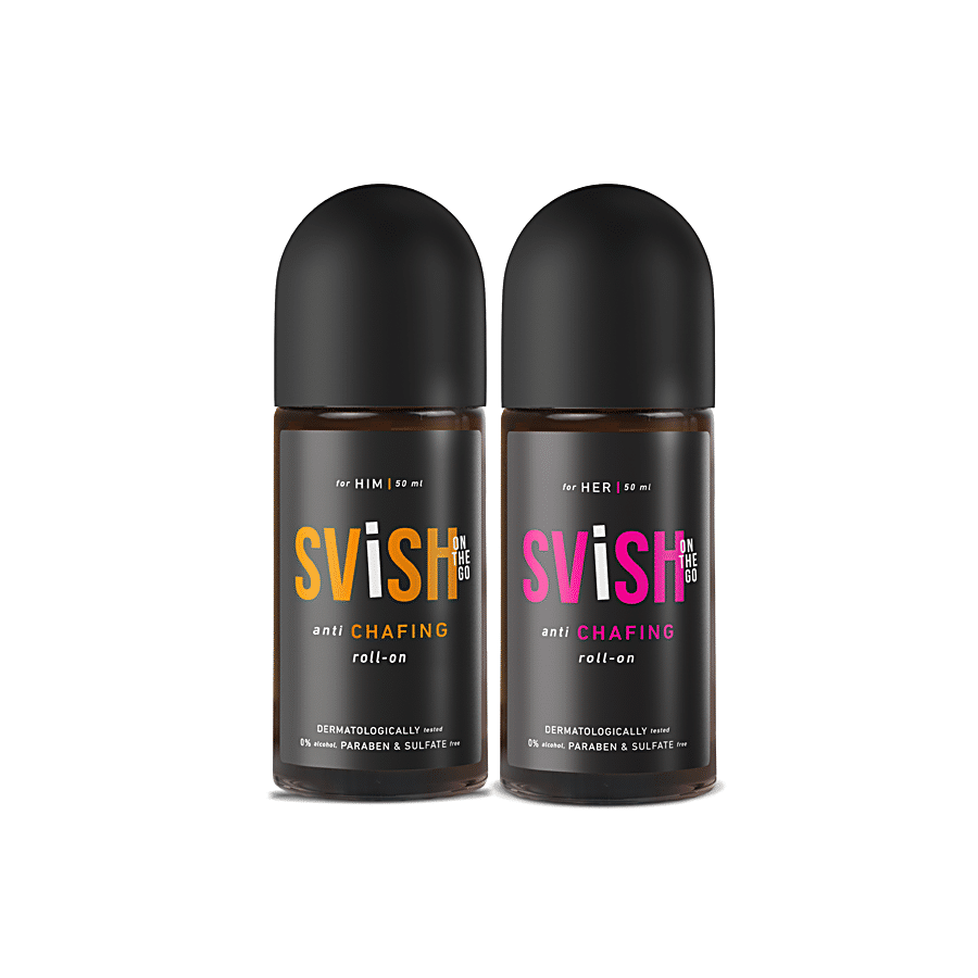 Svish On The Go Anti Chafing Roll-On Deodorants - pH Balanced