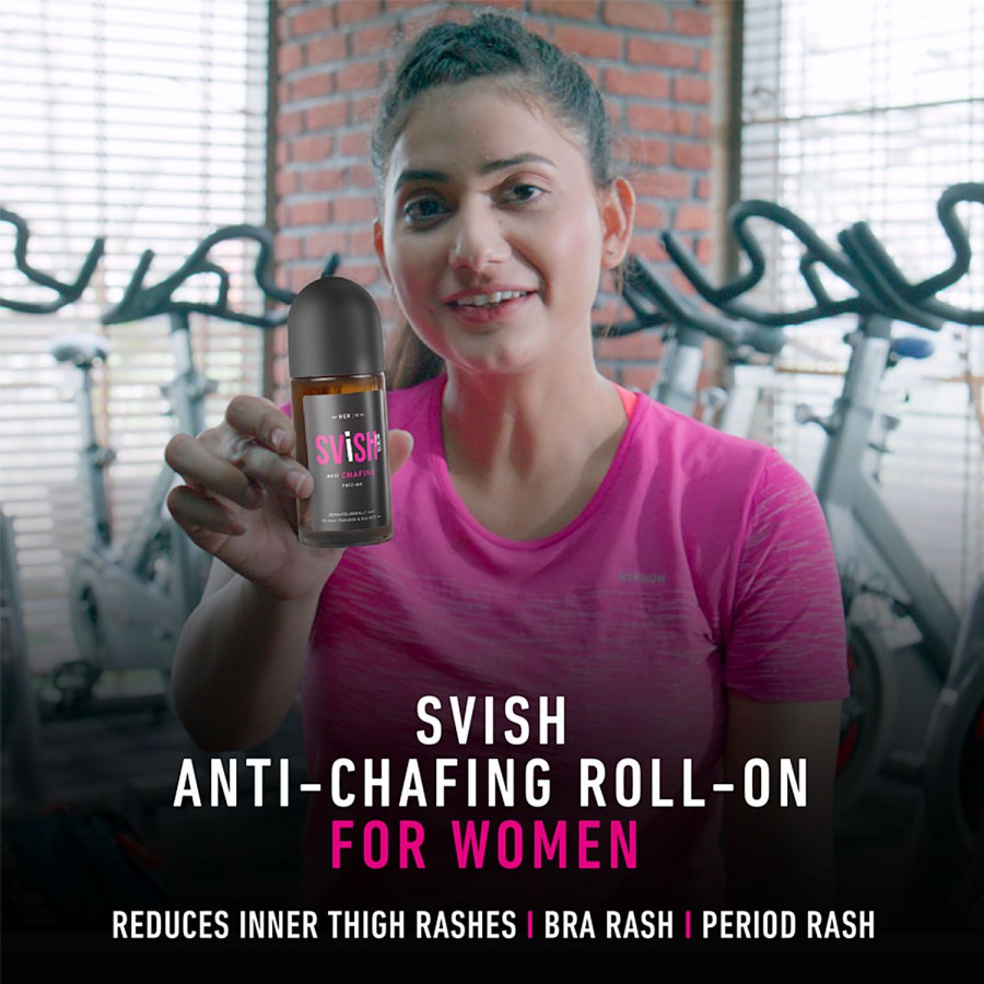 Svish On The Go Anti Chafing Roll-On Deodorant - With Lemon Oil