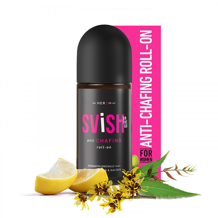 Svish On The Go Anti Chafing Roll-On Deodorant - With Lemon Oil