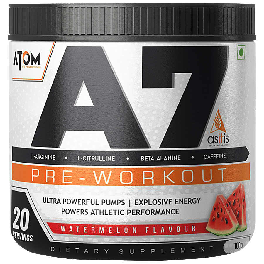 AS-IT-IS Nutrition ATOM A7 Pre-Workout - For Pump & Athletic Performance