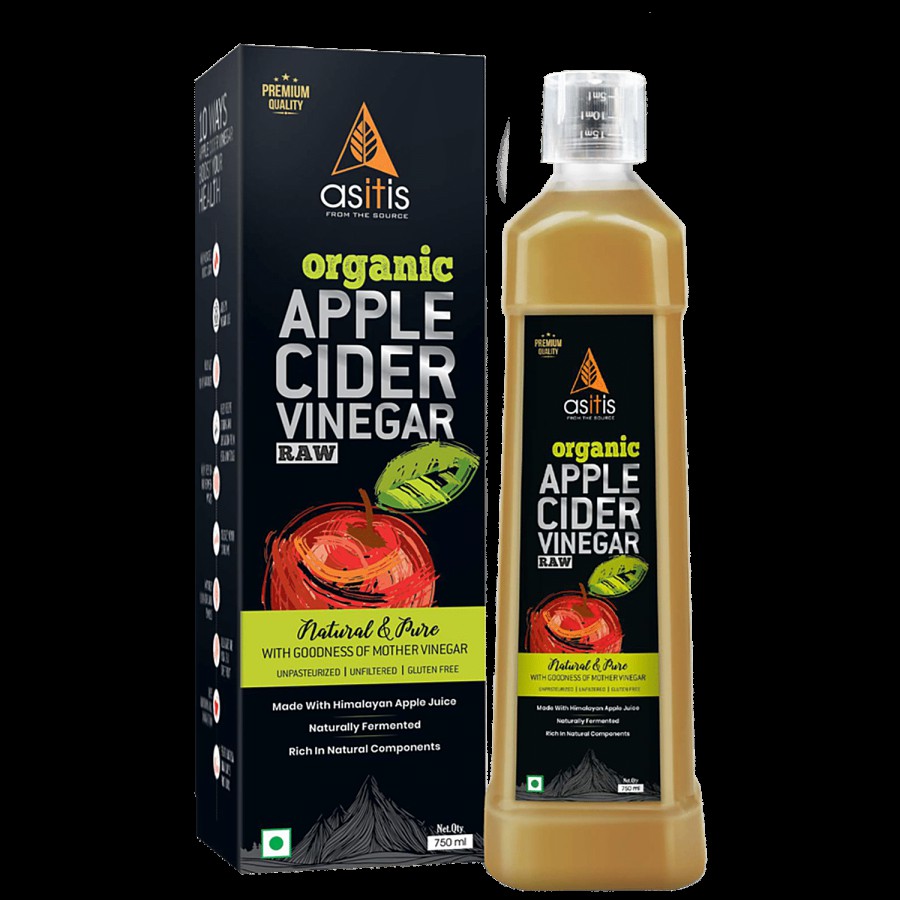 AS-IT-IS Nutrition Organic Apple Cider Vinegar With Mother - Raw