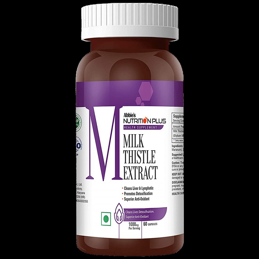 Abbies Nutrition Plus Health Supplement - Milk Thistle Extract