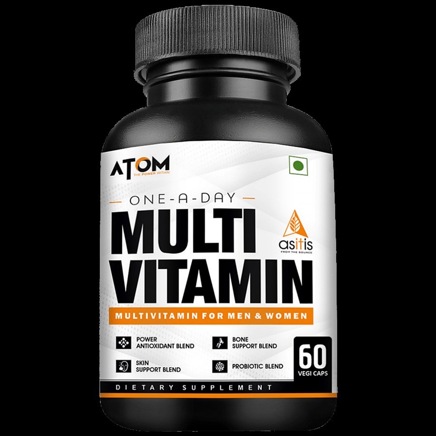 As-It-Is Nutrition ATOM Multivitamin Capsules - For Men & Women