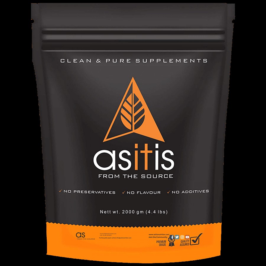 As-It-Is Nutrition Whey Protein Concentrate 80% - For Muscle Growth